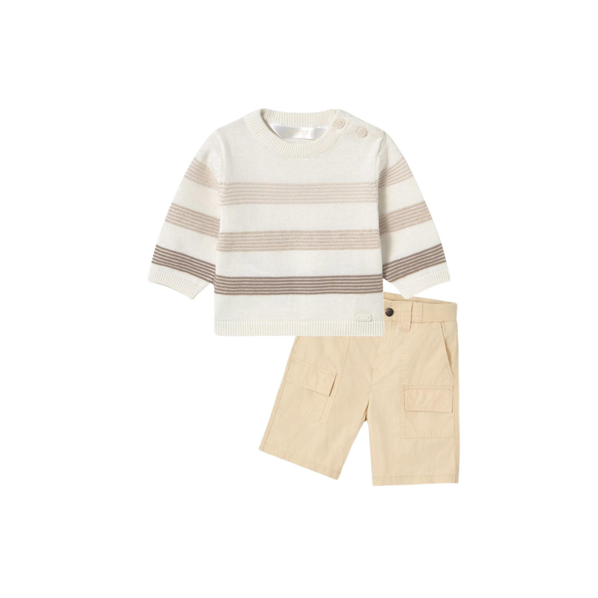 Khaki Multipocket Boys Shorts