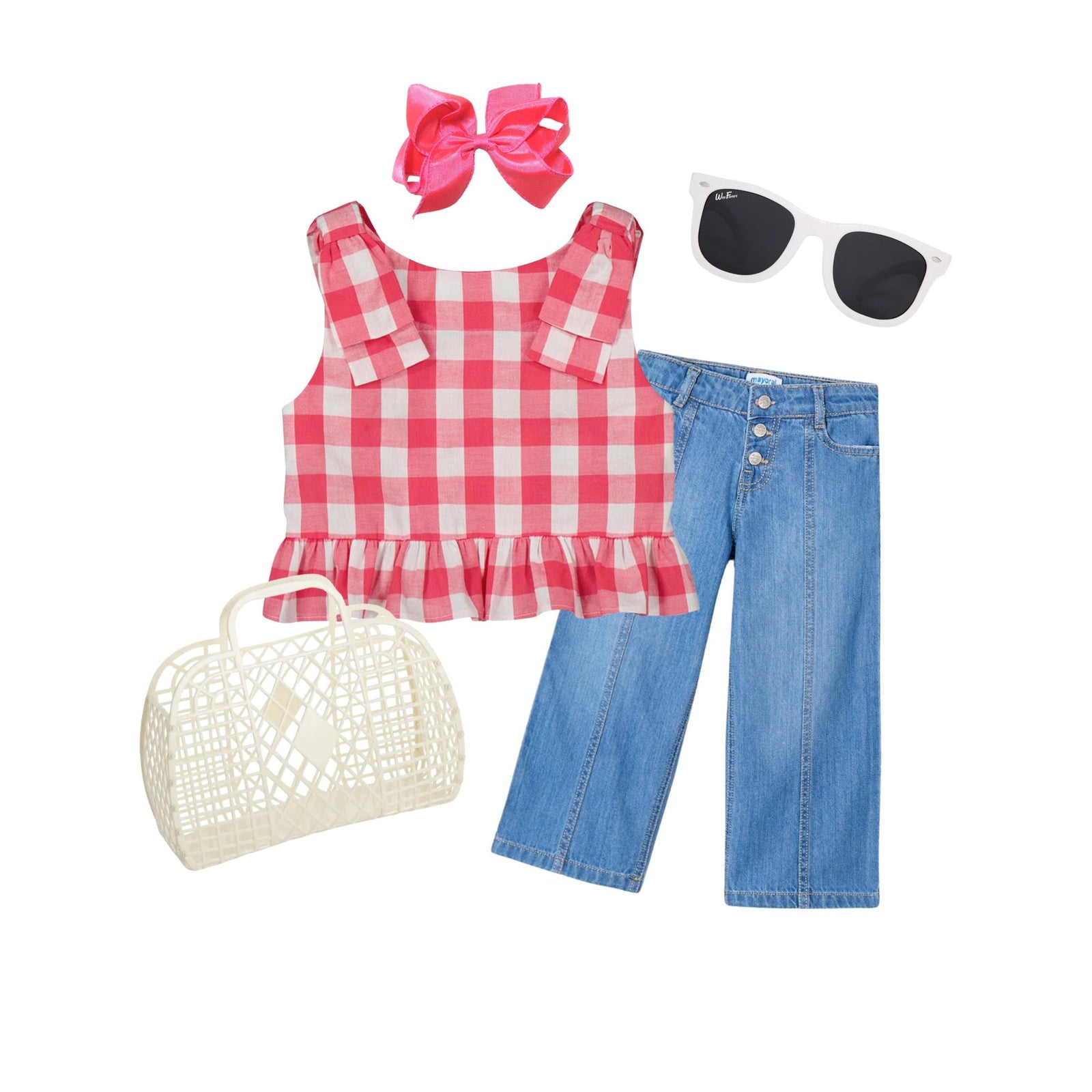 Girls’ Wide Leg Denim Pant