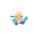 Amuseable Boiled Egg Scuba Plush