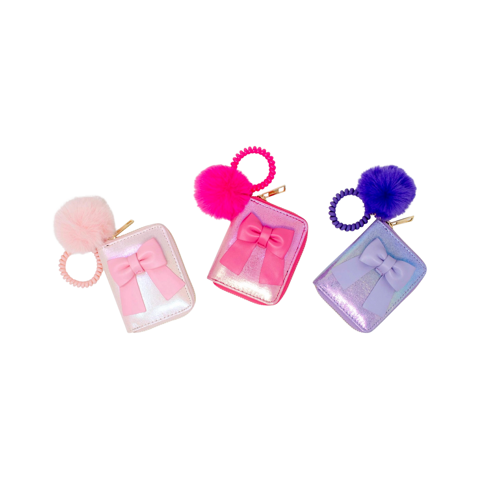 Shiny Jumbo Bow Strap Wallet