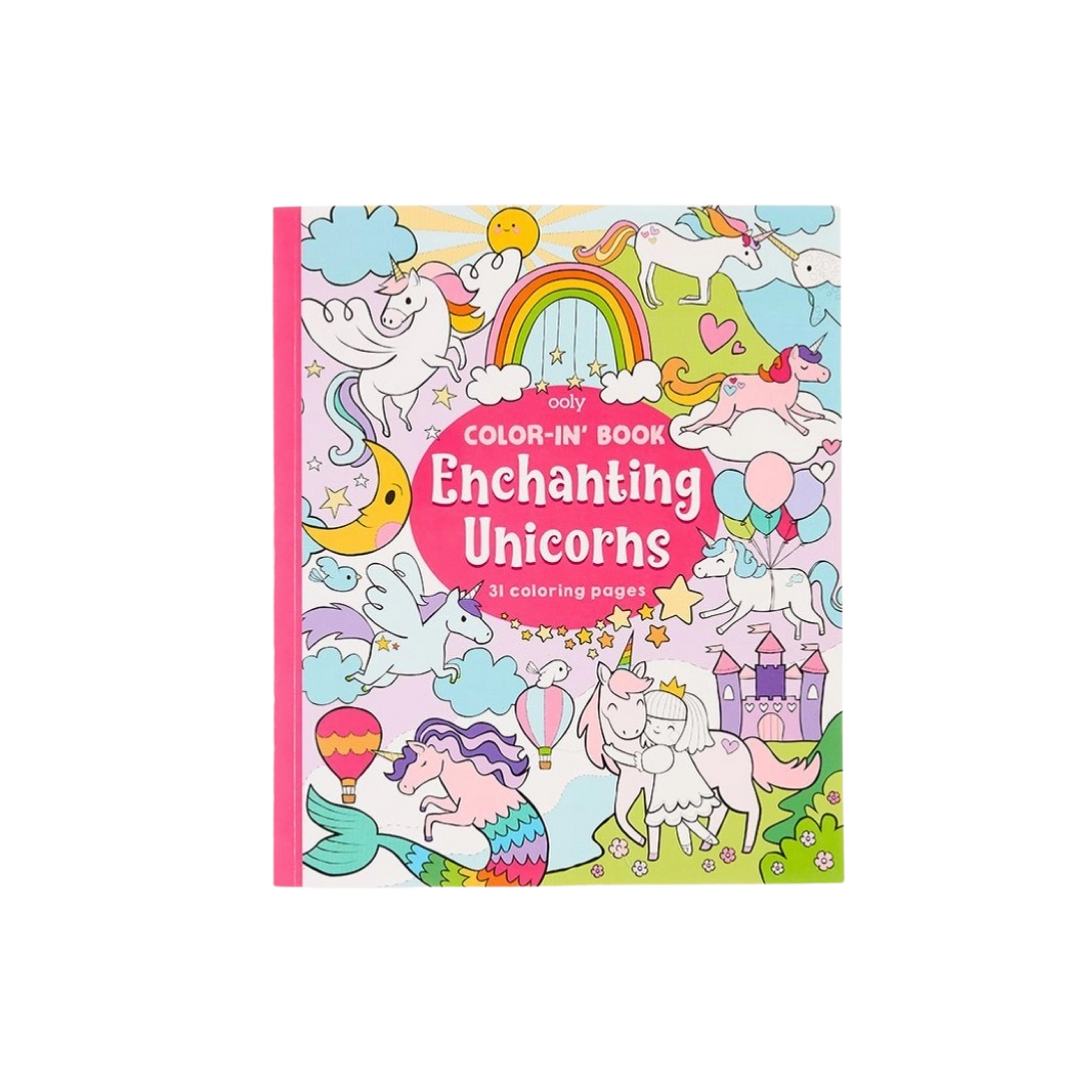 Enchanting Unicorns Color-In Book