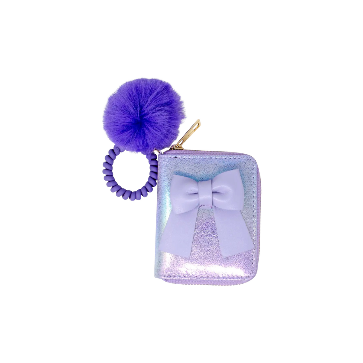 Shiny Jumbo Bow Strap Wallet