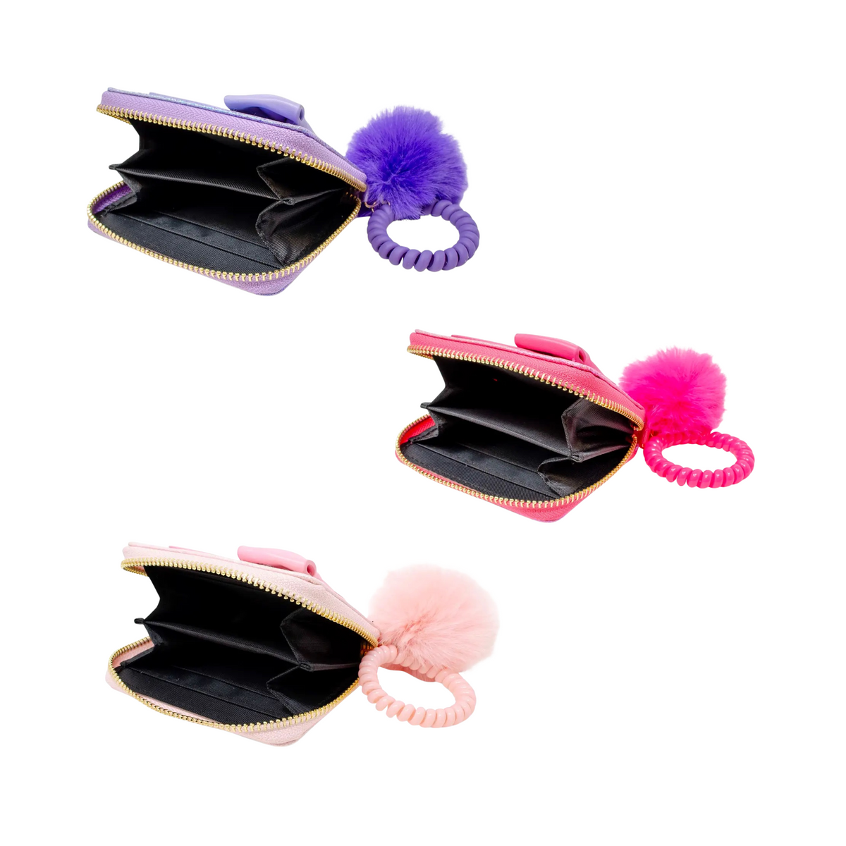Shiny Jumbo Bow Strap Wallet