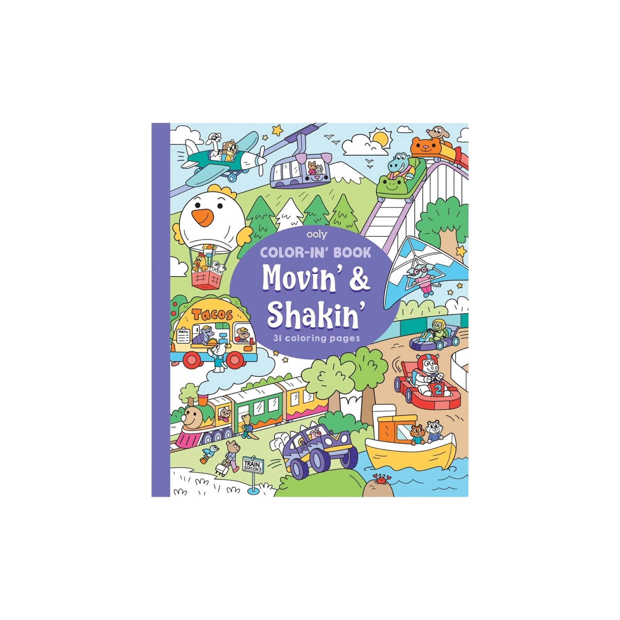 Movin' & Shakin' Color-In Book