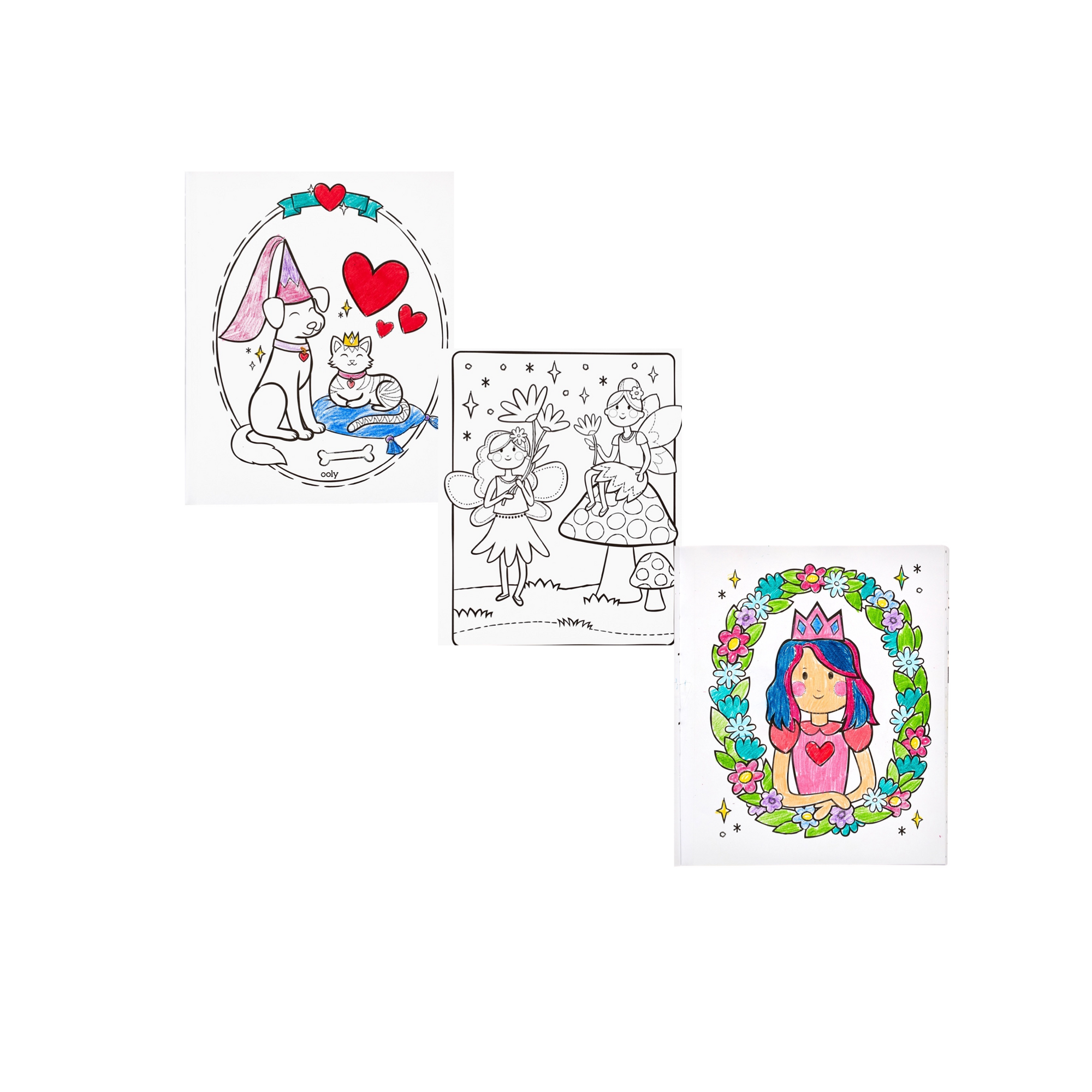 Princess & Fairies Color-In Book