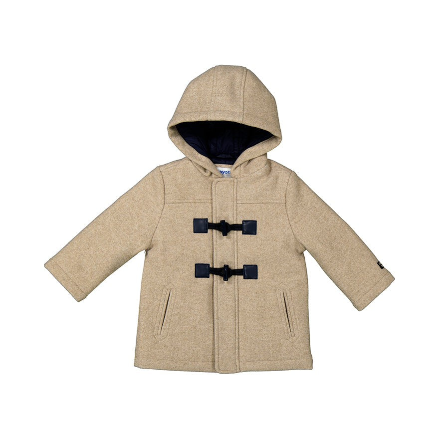 Beige Duffle Peacoat - Baby Boy