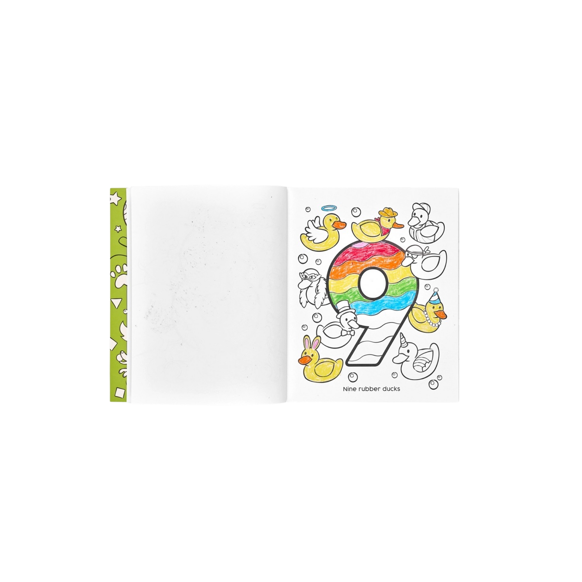 Shapes & Numbers Toddler Color-In Book
