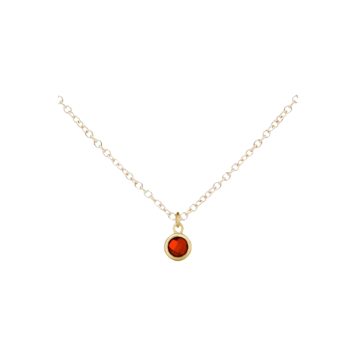 Gold Birthstone Necklace