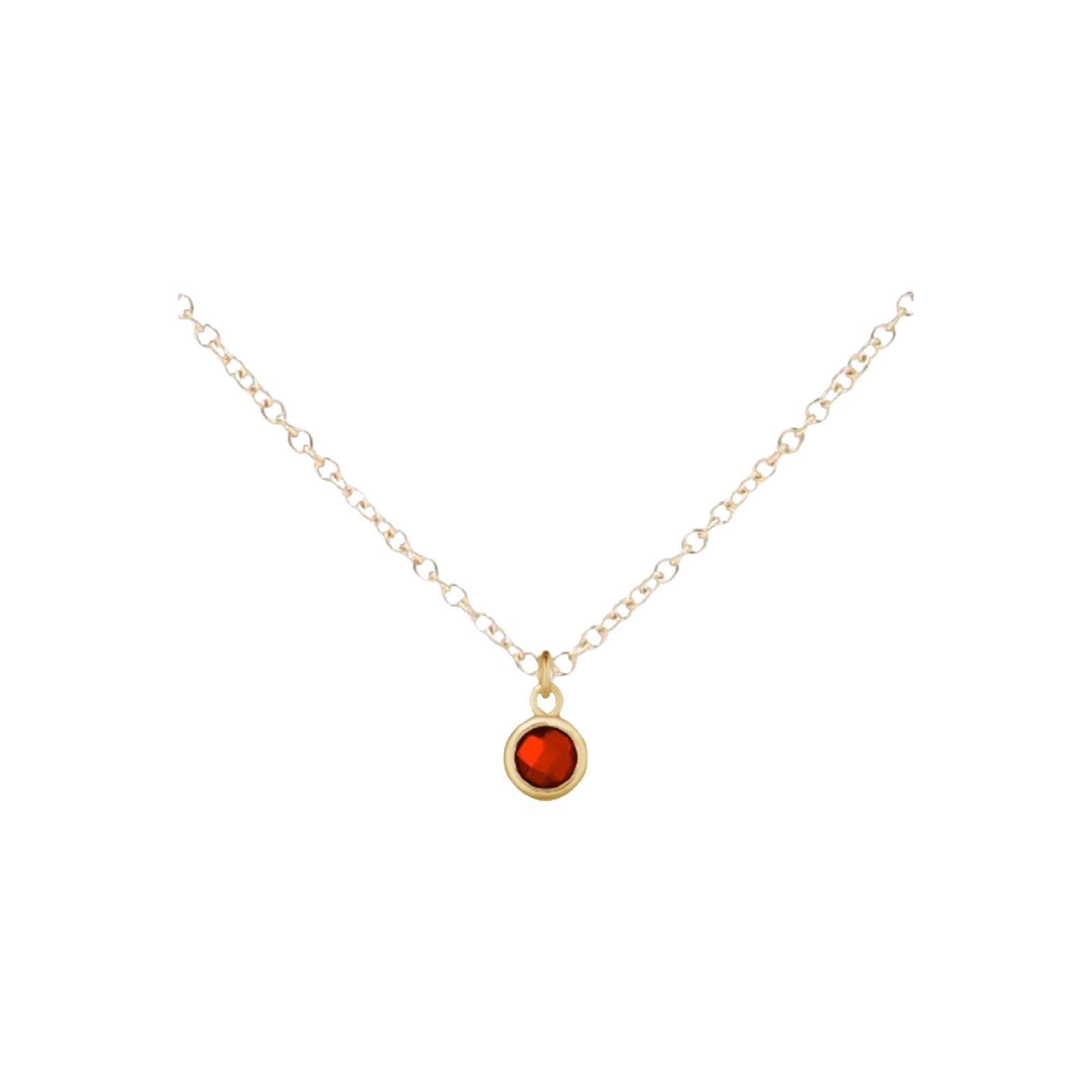 Gold Birthstone Necklace