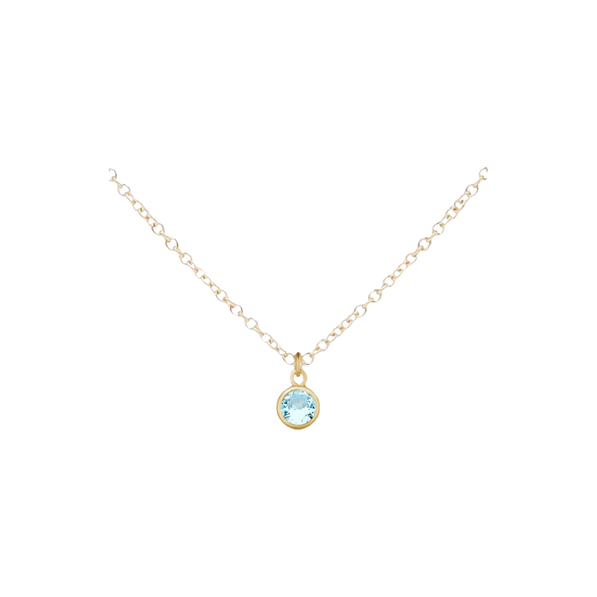 Gold Birthstone Necklace