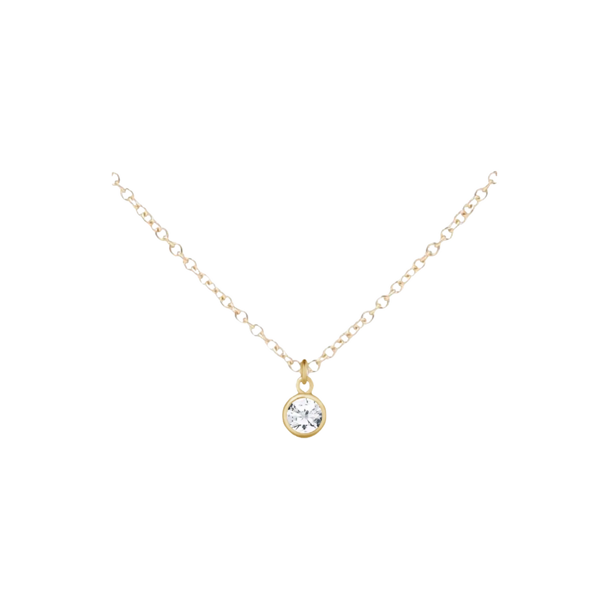 Gold Birthstone Necklace
