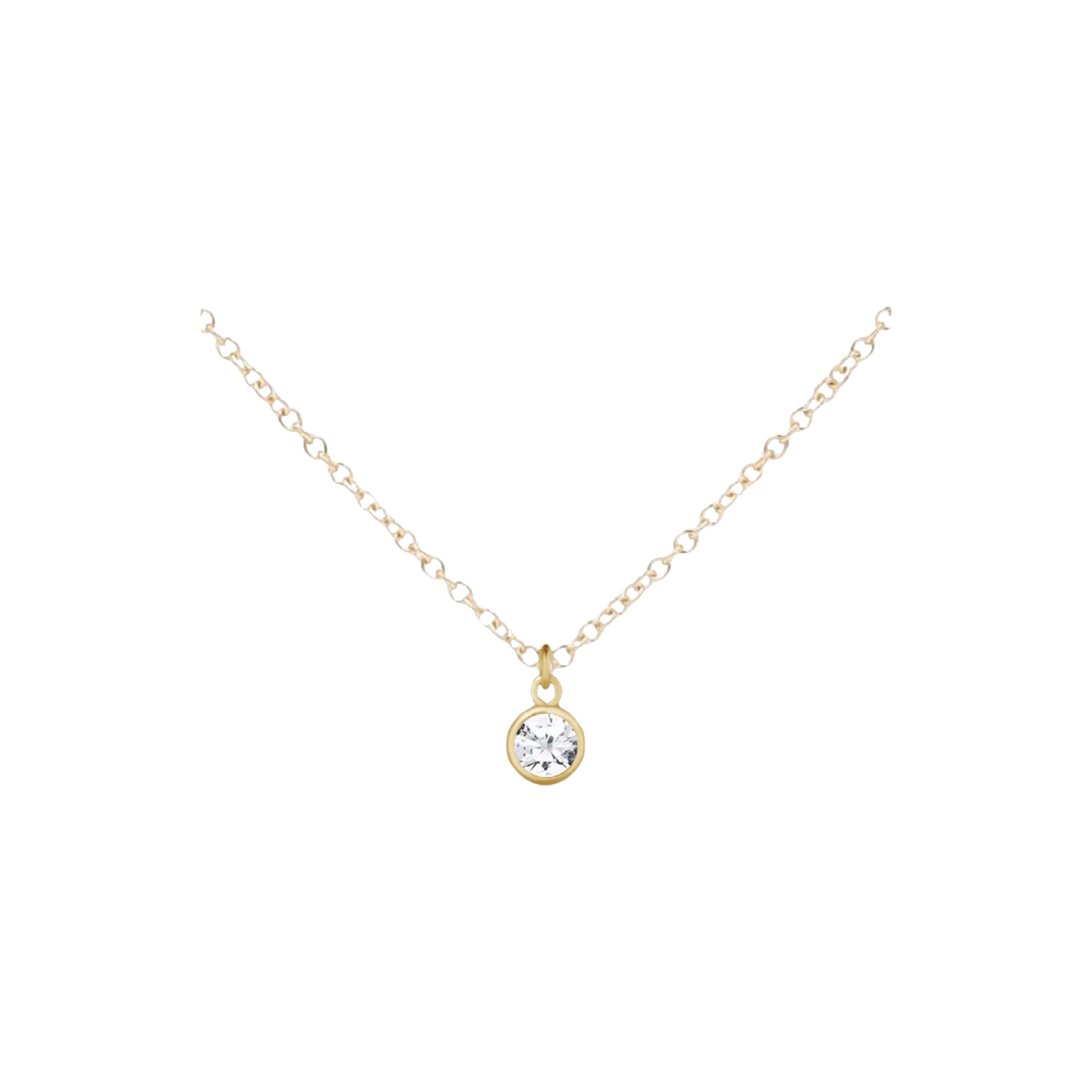 Gold Birthstone Necklace