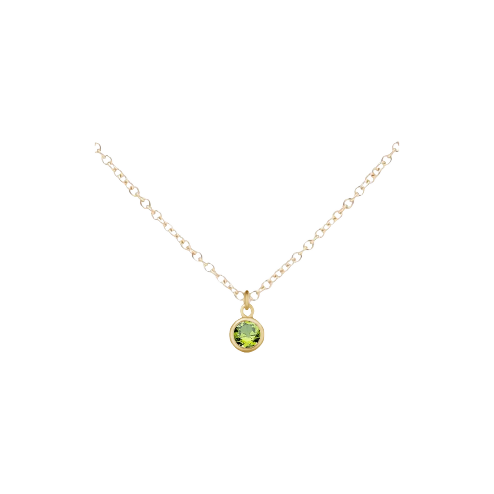 Gold Birthstone Necklace