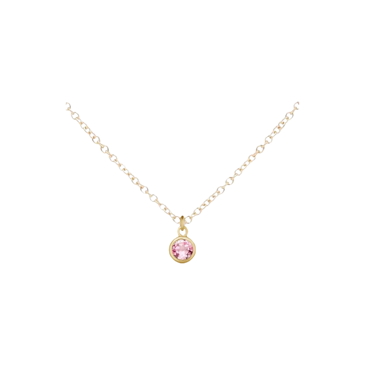 Gold Birthstone Necklace