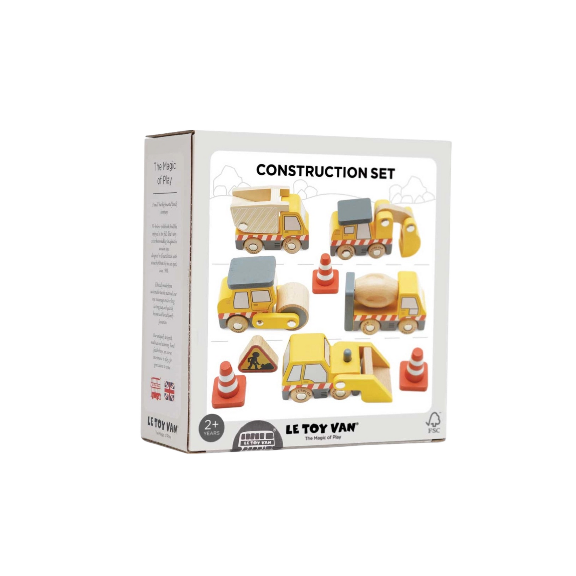 Wooden Construction Vehicle Set