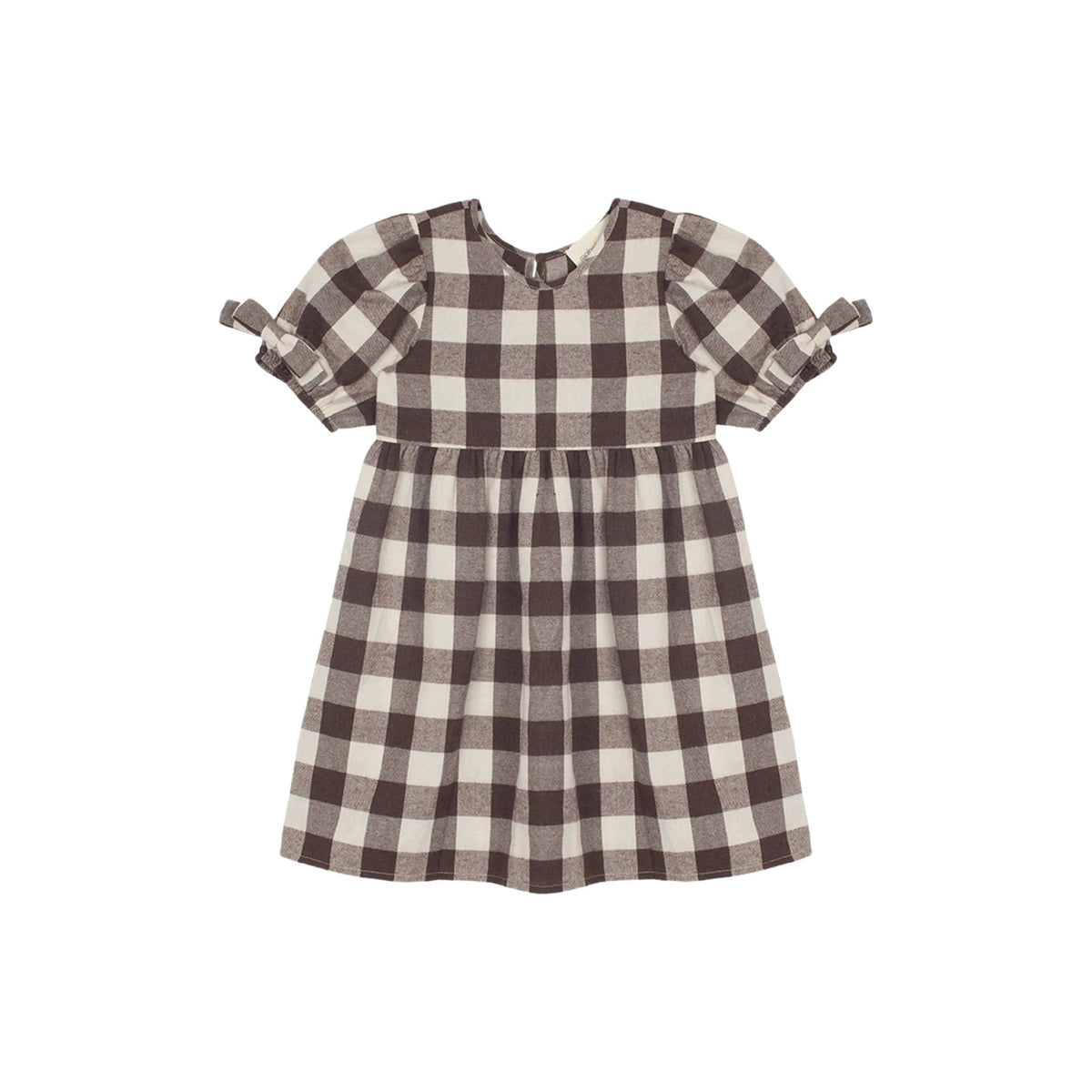 S’mores Brown &amp; Ivory Plaid Dress