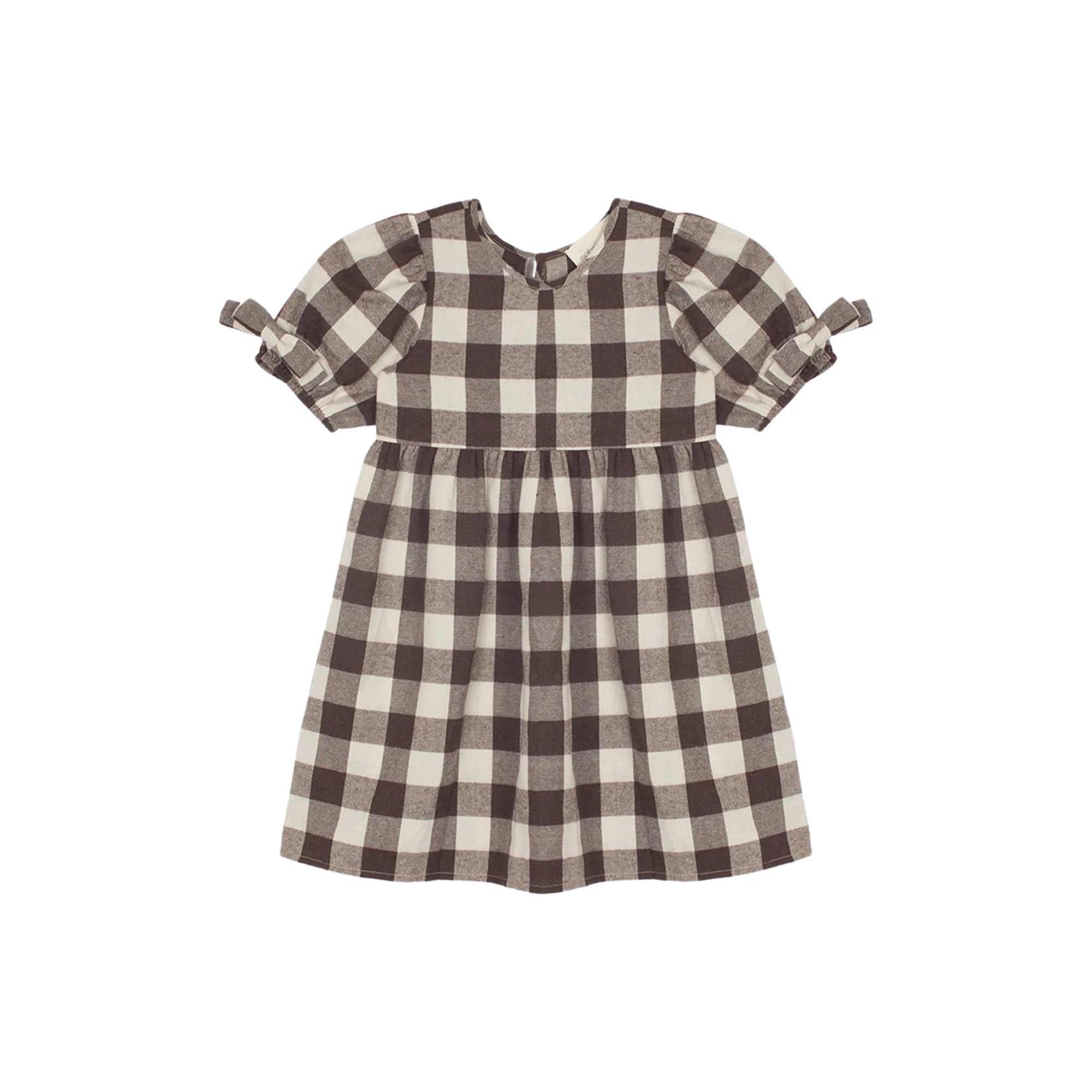 S’mores Brown & Ivory Plaid Dress