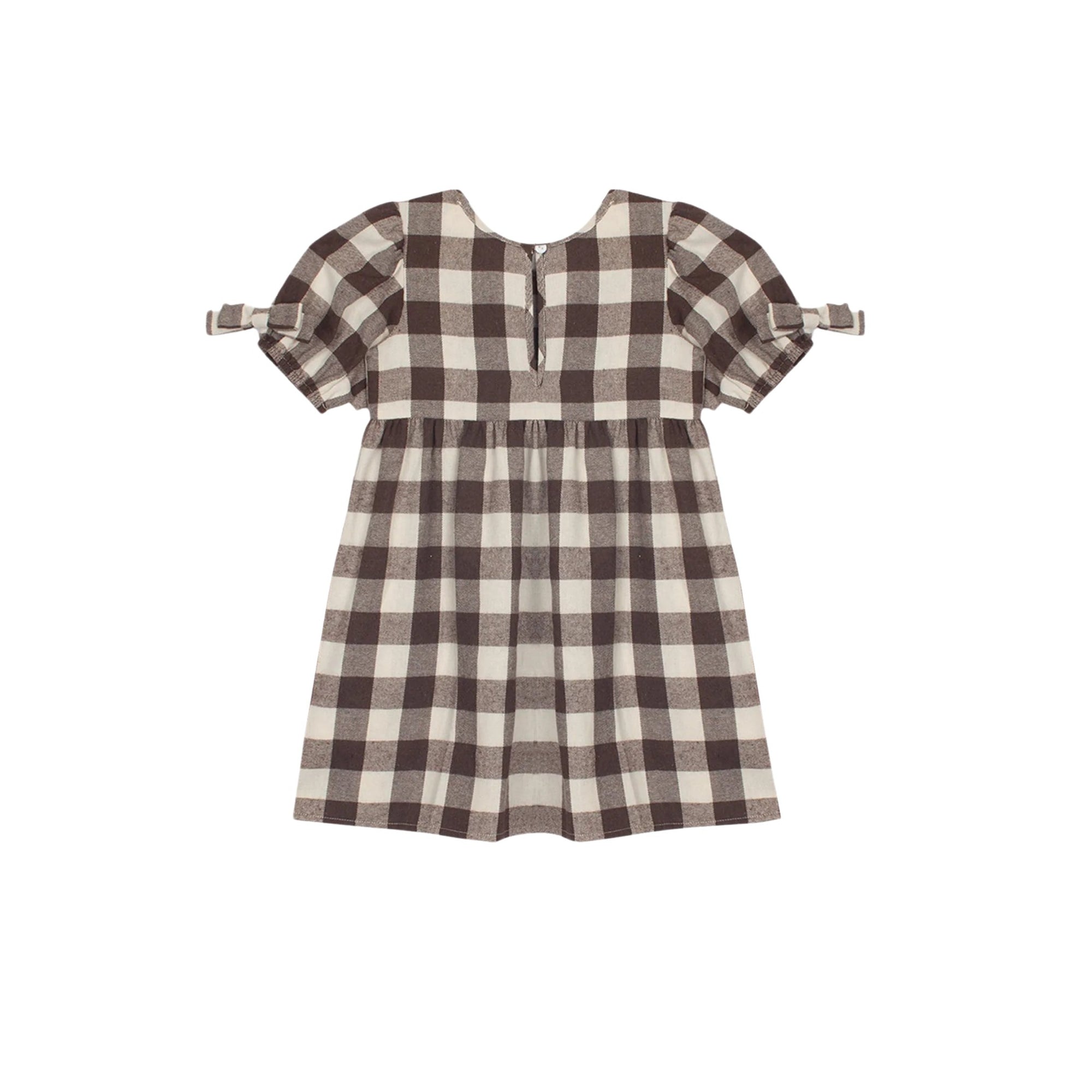 S’mores Brown & Ivory Plaid Dress