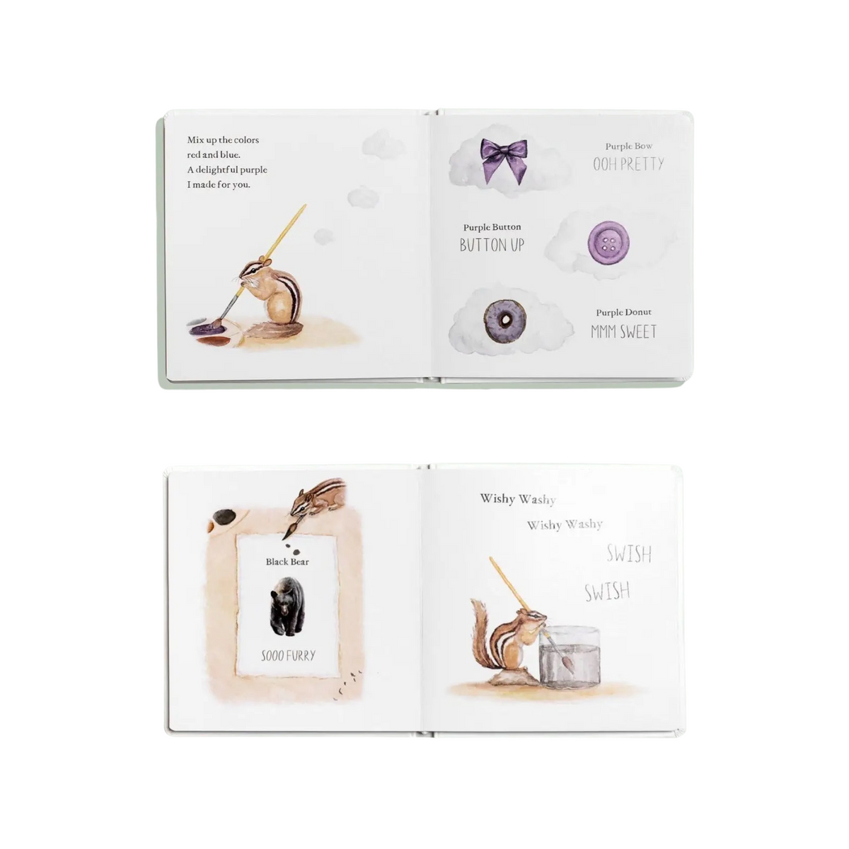Wishy Washy: A Board Book Of First Words &amp; Colors