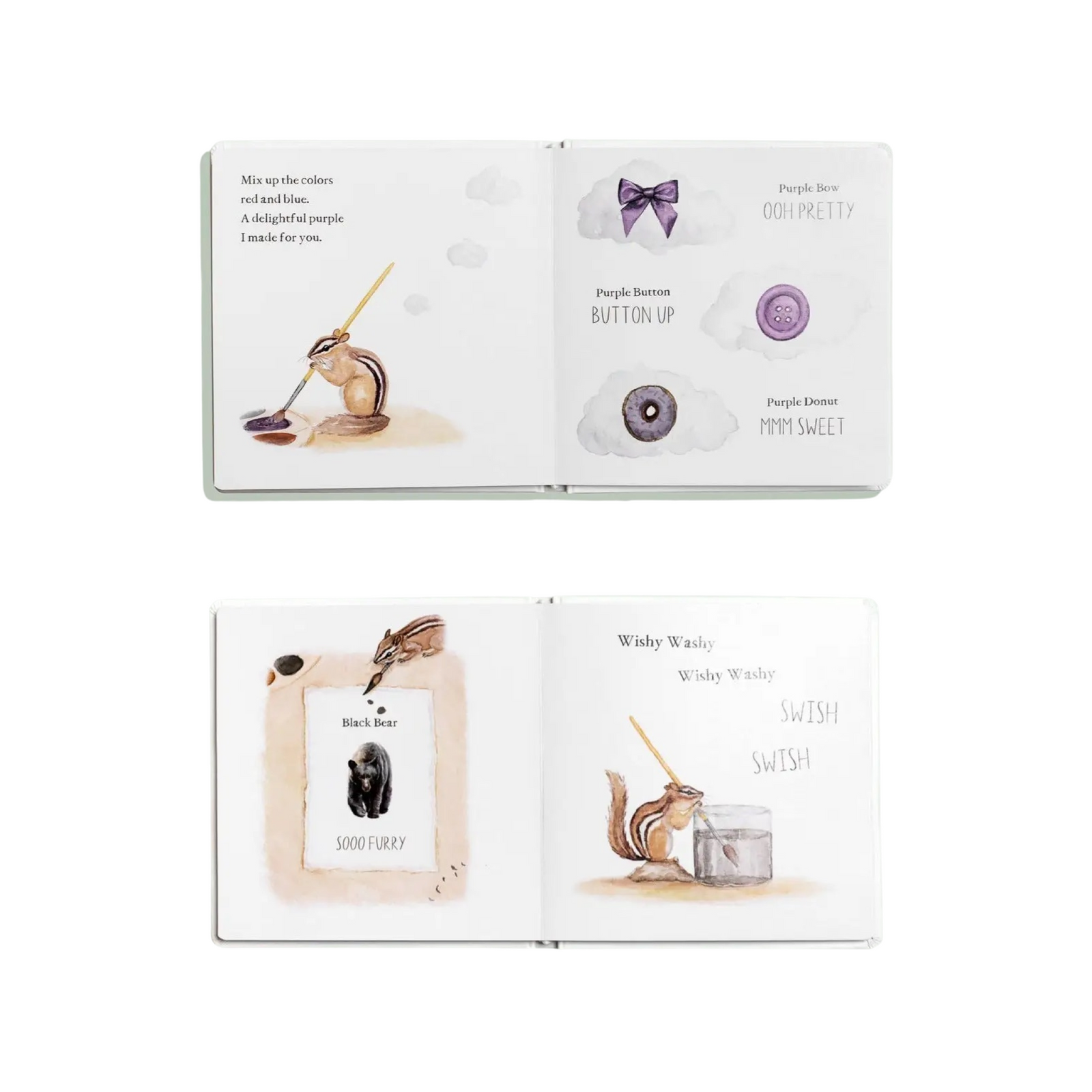Wishy Washy: A Board Book Of First Words & Colors