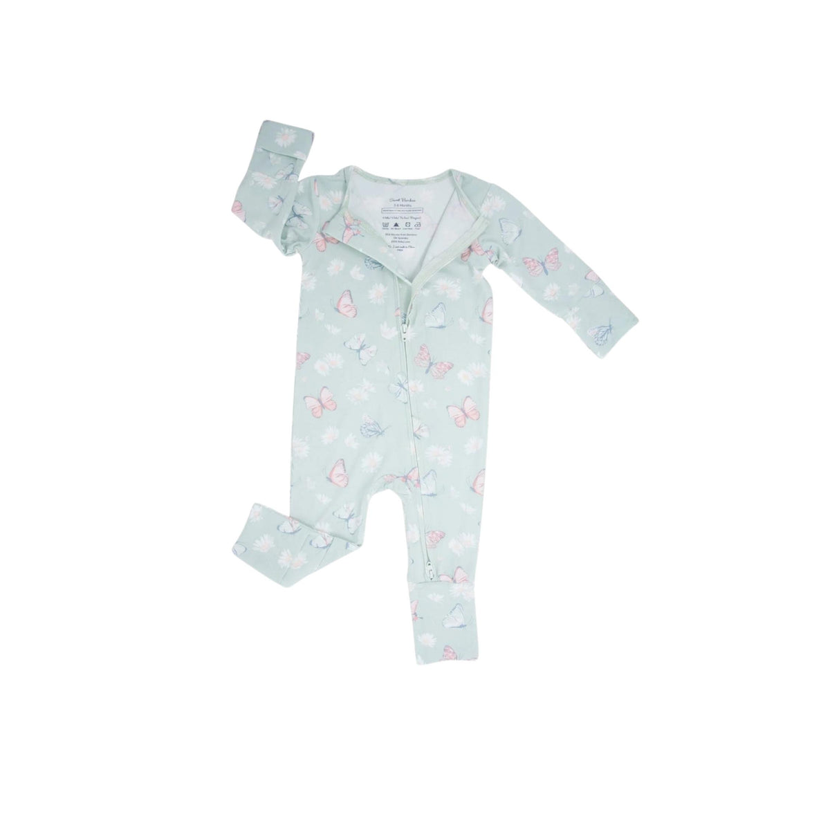 Butterfly Daisy Mint Convertible Romper