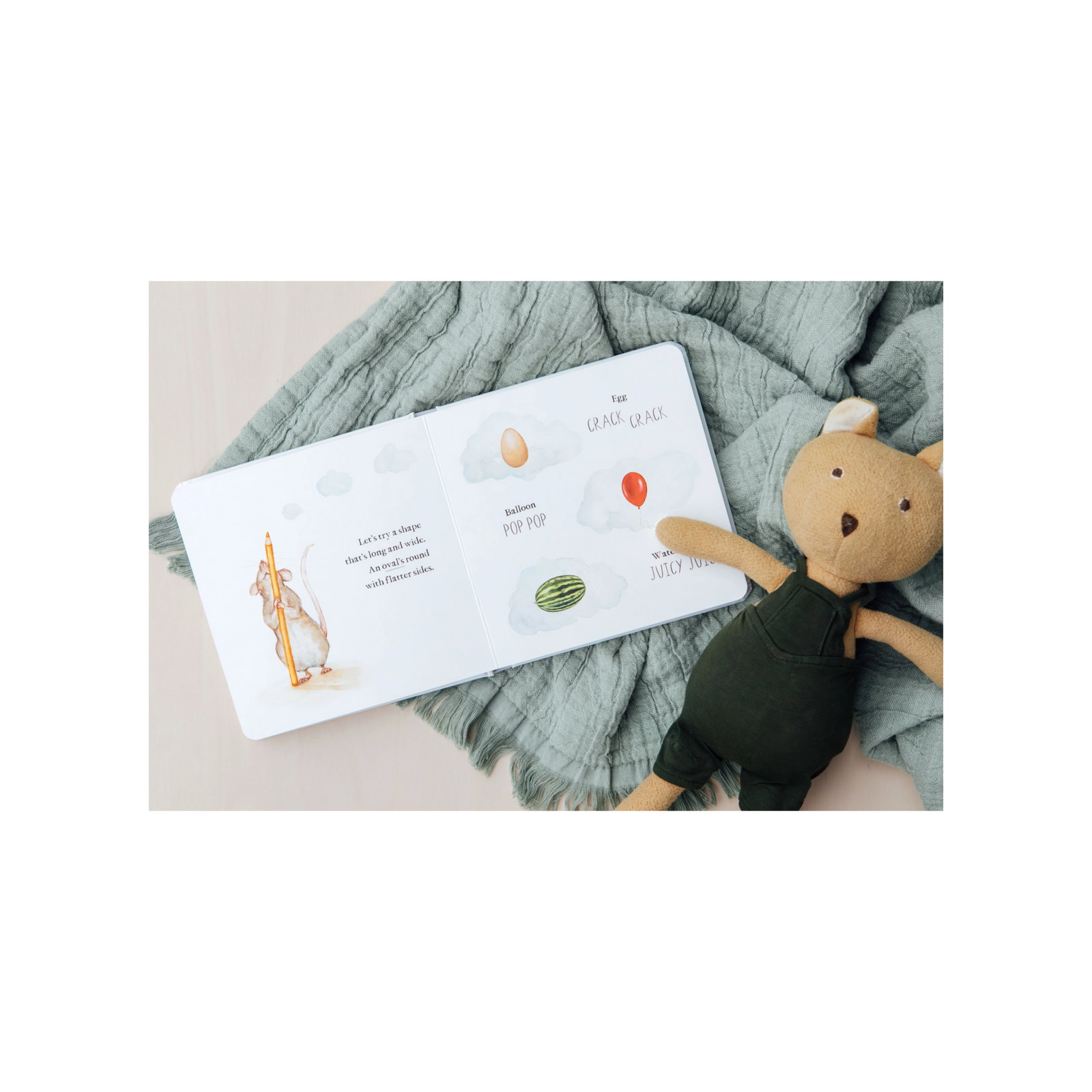 Scribble Scrabble First Words Board Book