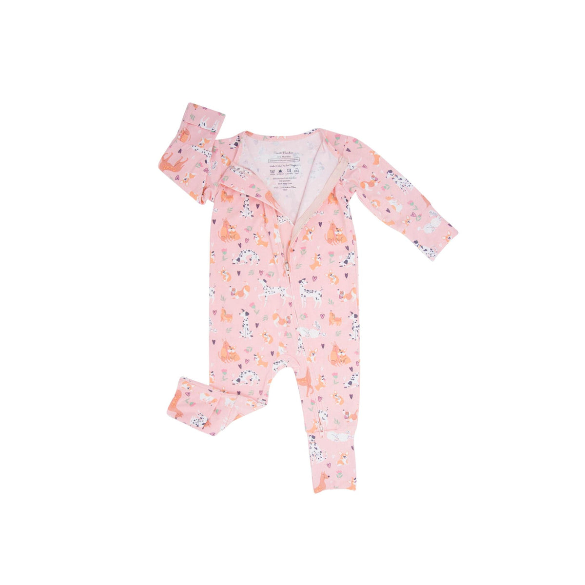 Puppy Love 2-Way Zipper Convertible Romper