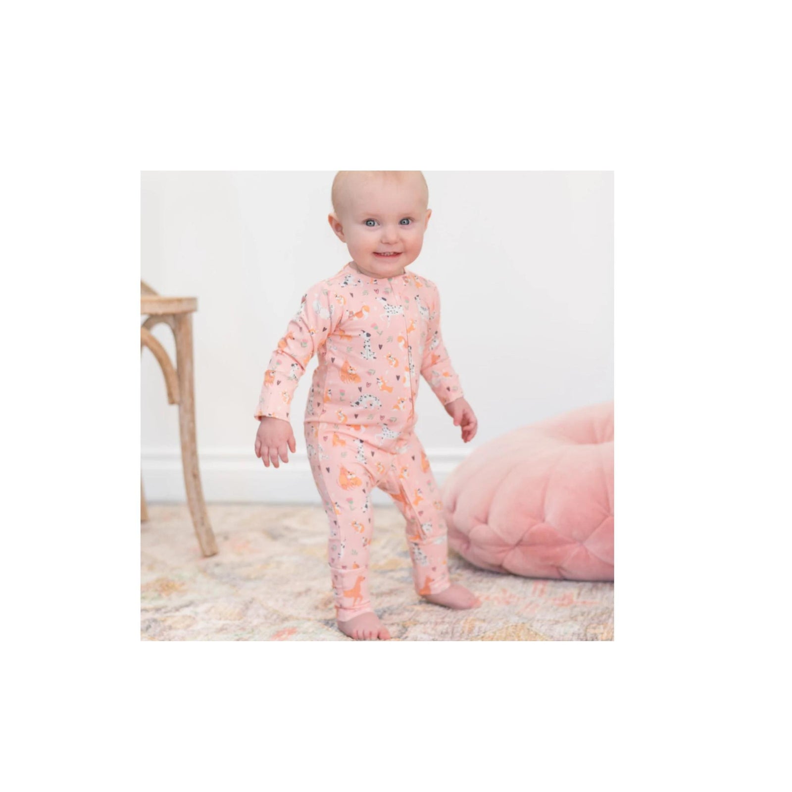 Puppy Love 2-Way Zipper Convertible Romper