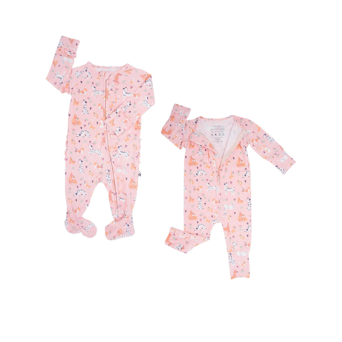 Puppy Love 2-Way Zipper Convertible Romper