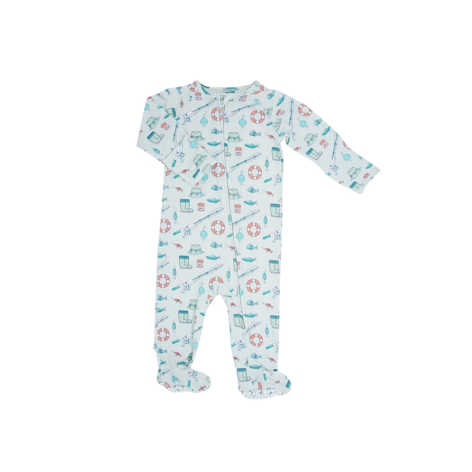 Cast A Line 2-Way Zipper Footie