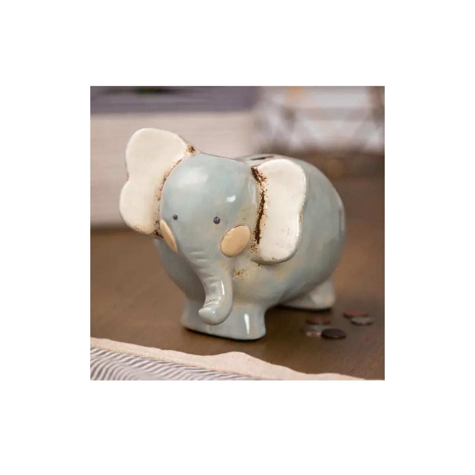 Noah’s Ark Elephant Ceramic Bank