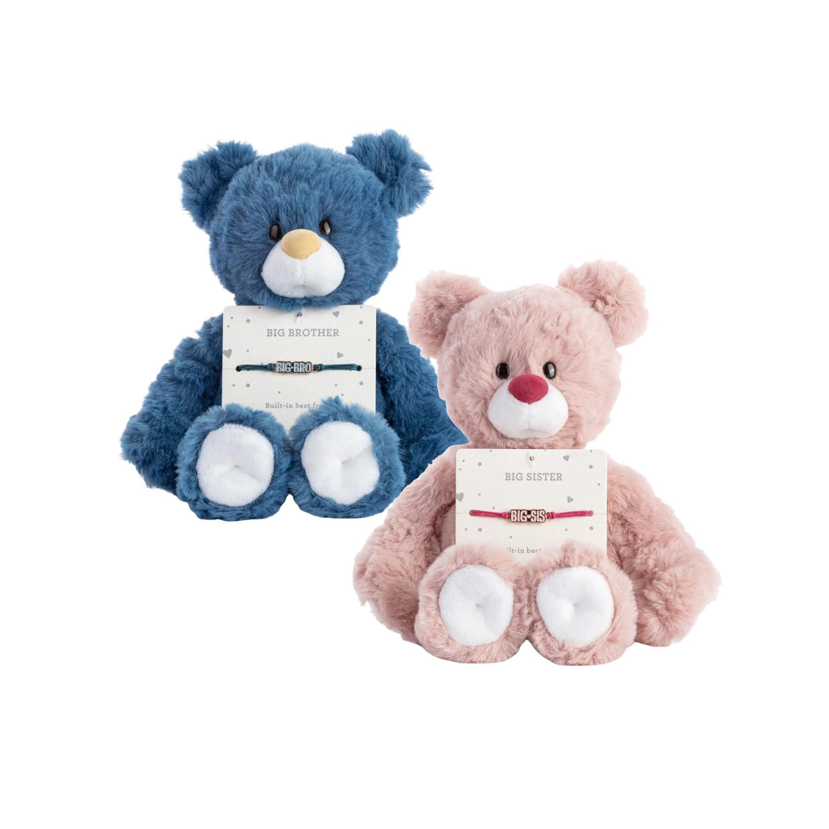 Big Sis &amp; Big Bro Plush Bear with Bracelet