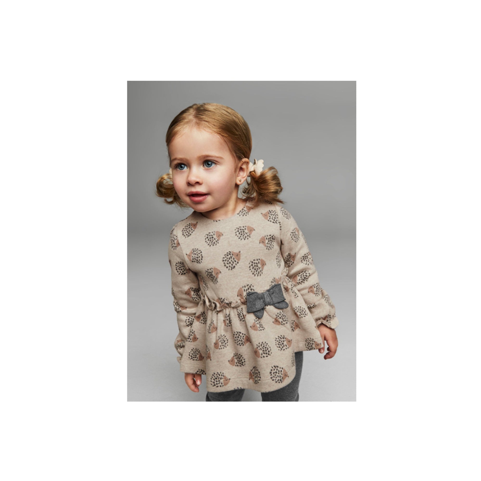 Hedgehog Print 2-Piece Baby Girl Set