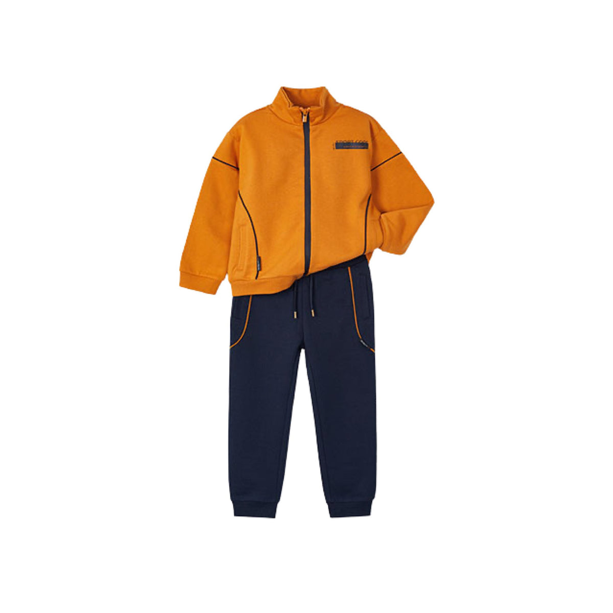 Orange &amp; Navy Boys Tracksuit