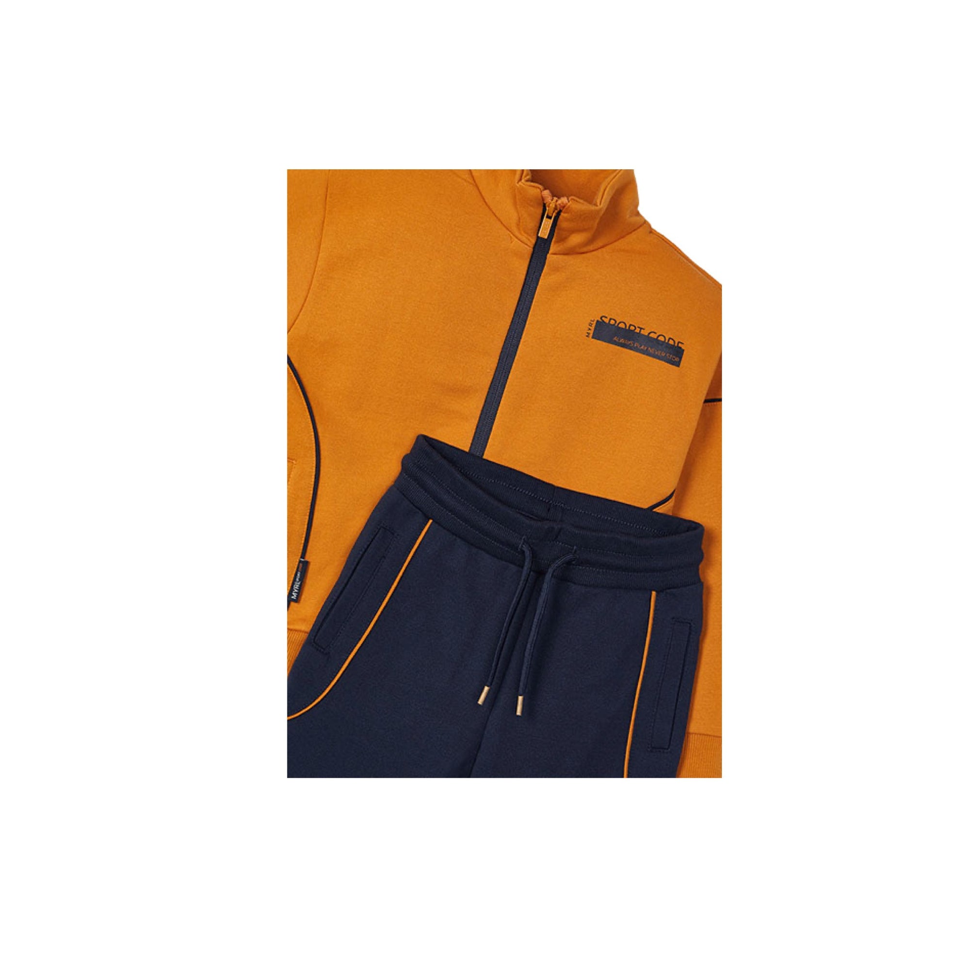 Orange & Navy Boys Tracksuit