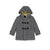 Grey Hooded Duffle Boys Coat