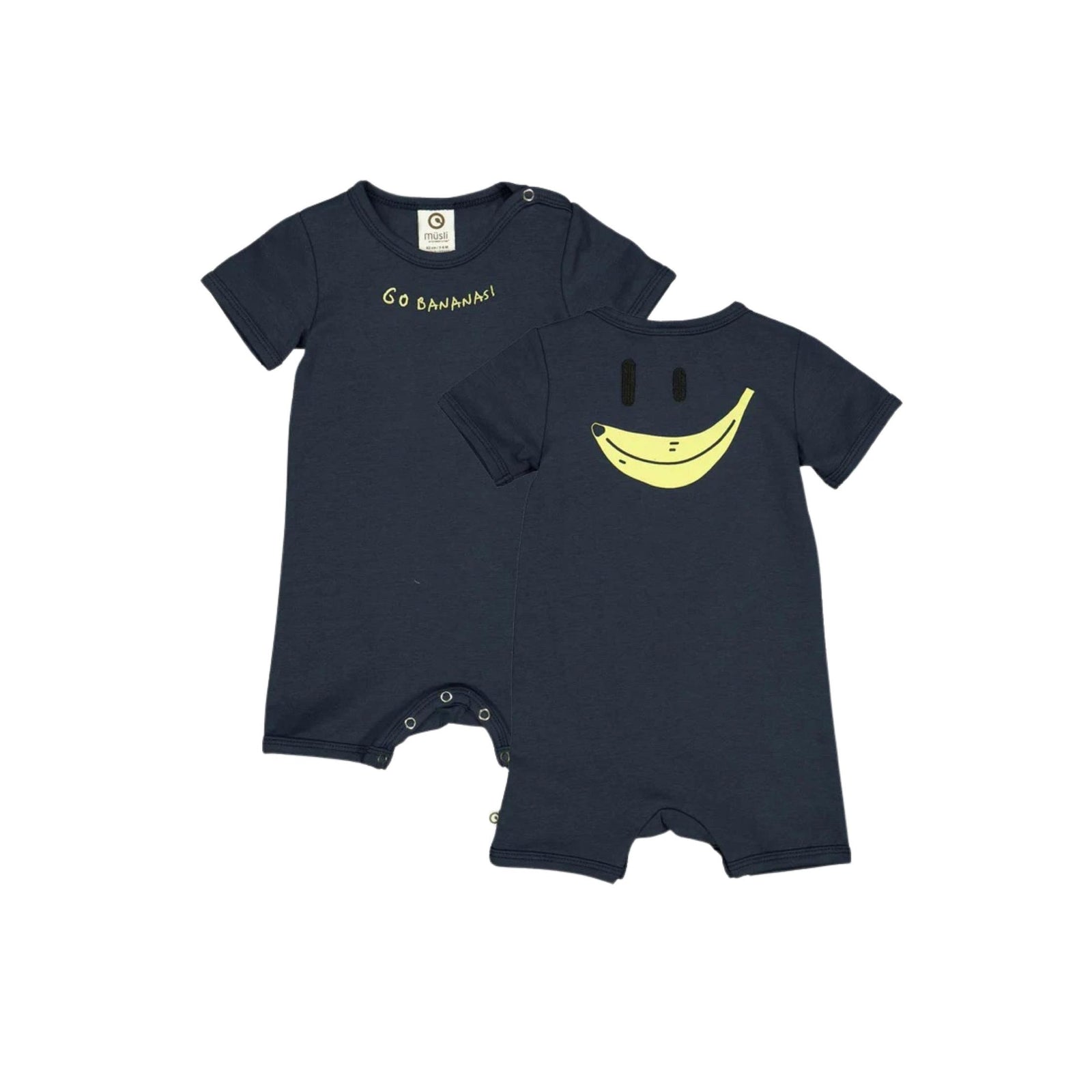 Happy Banana Graphic Romper