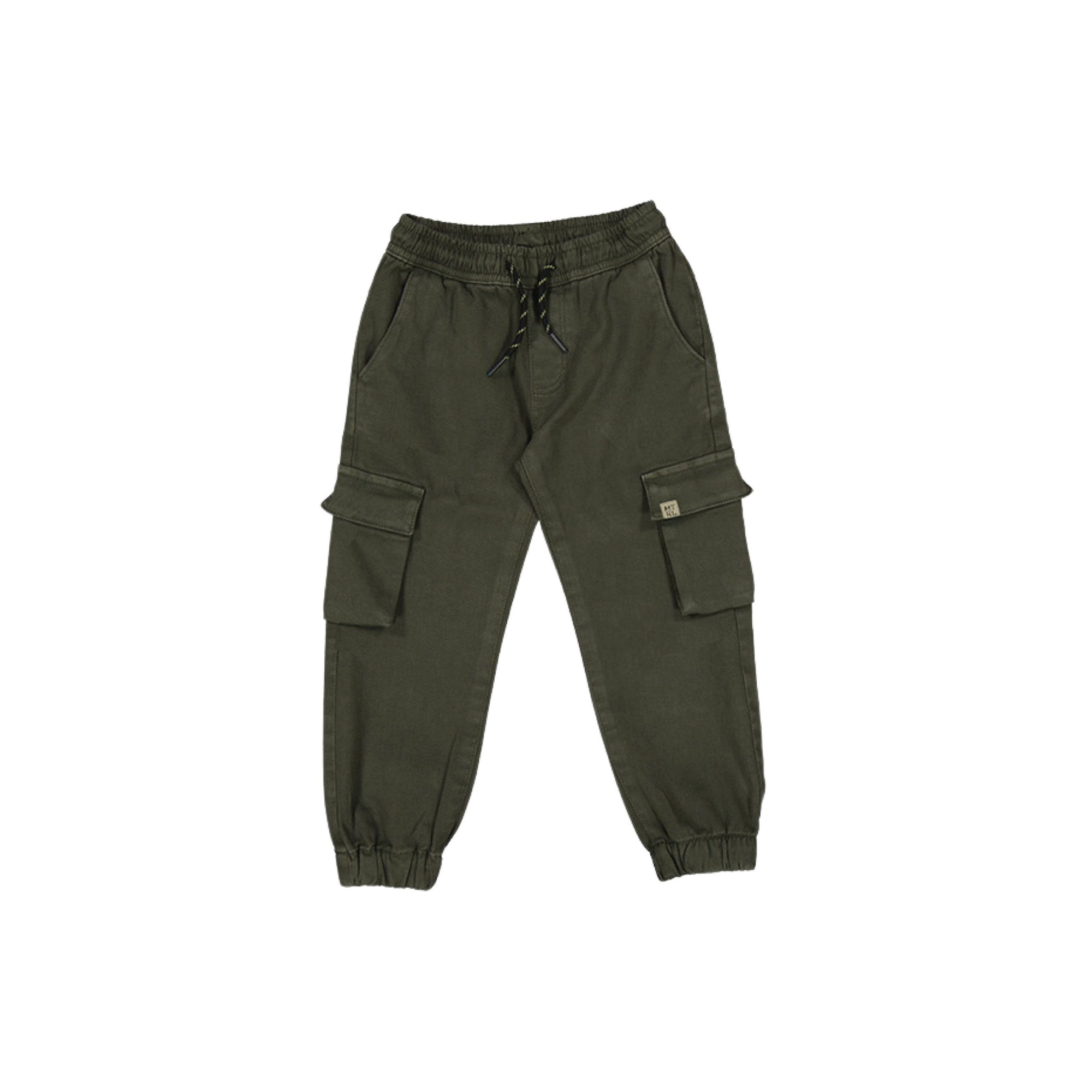 Moss Green Boys Cargo Pant