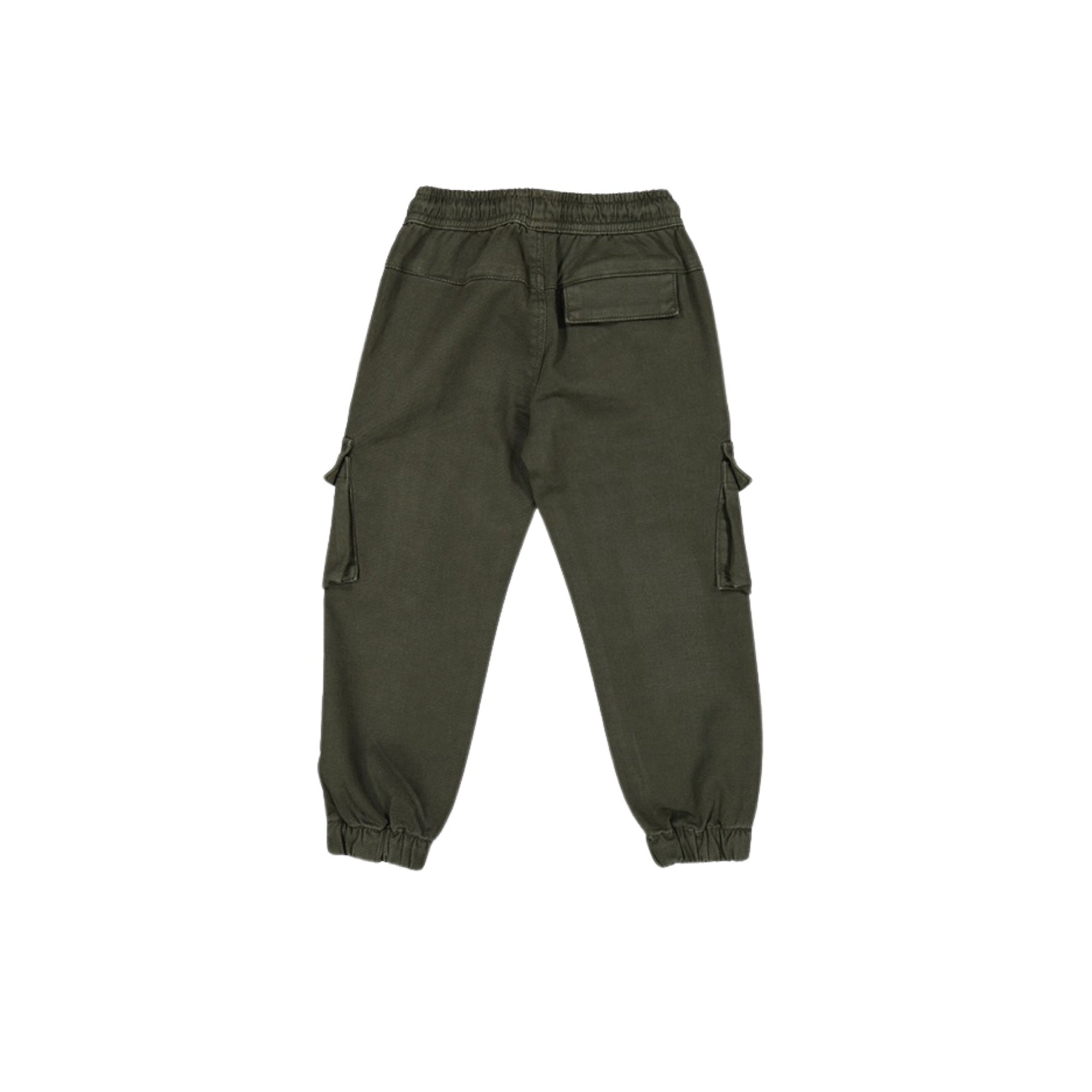 Moss Green Boys Cargo Pant