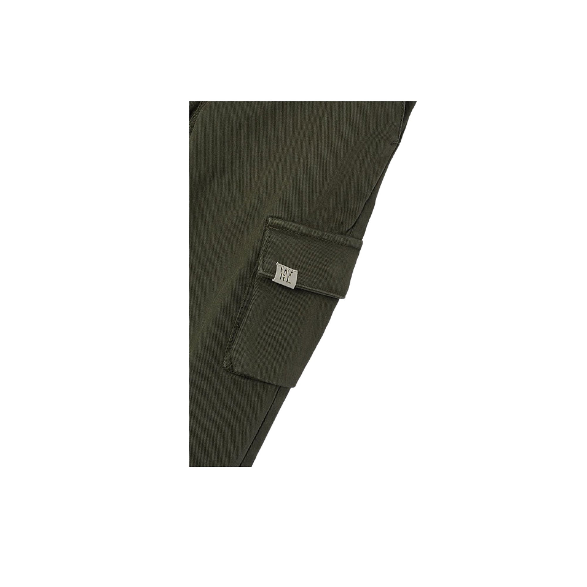 Moss Green Boys Cargo Pant