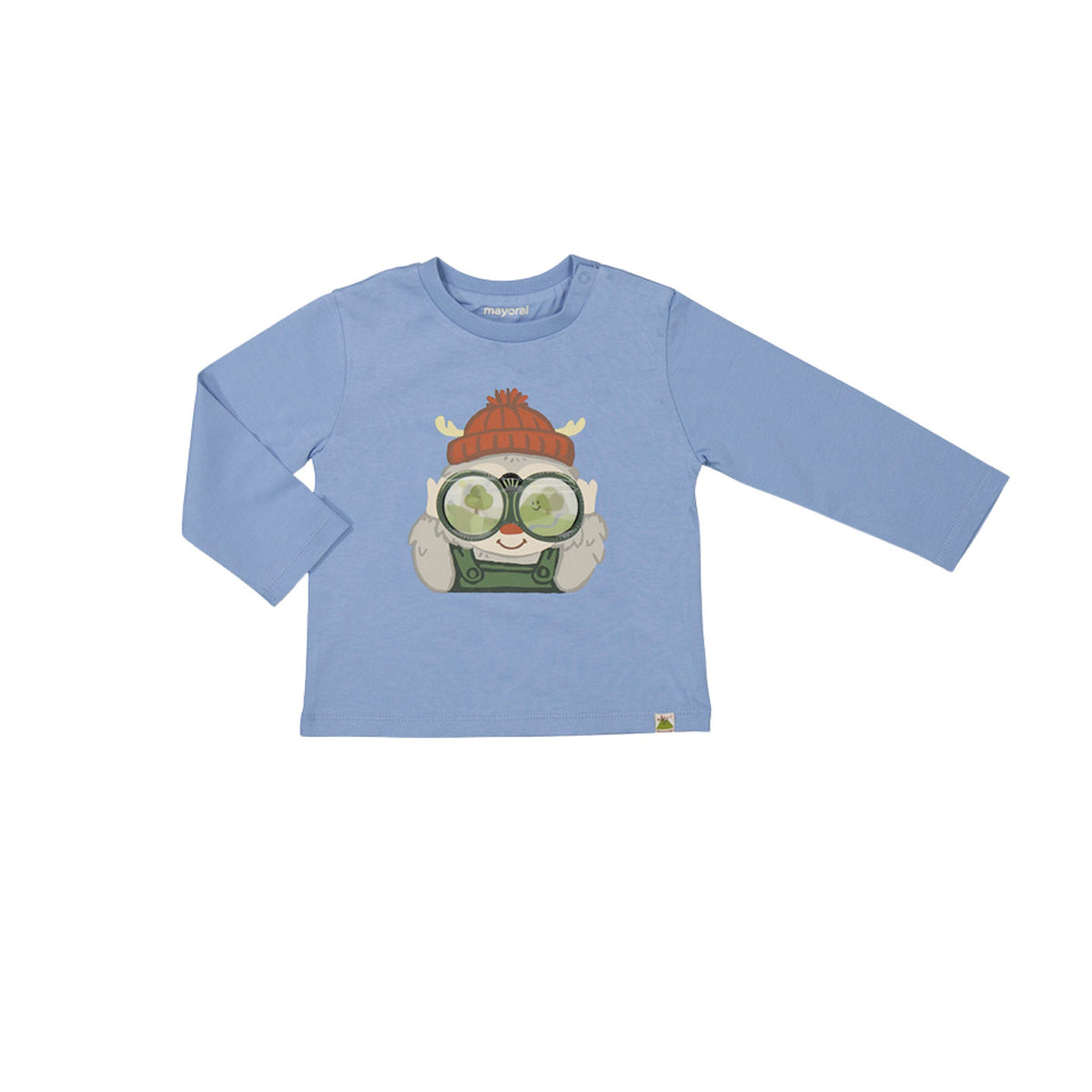 Sky Blue Animal Graphic Shirt