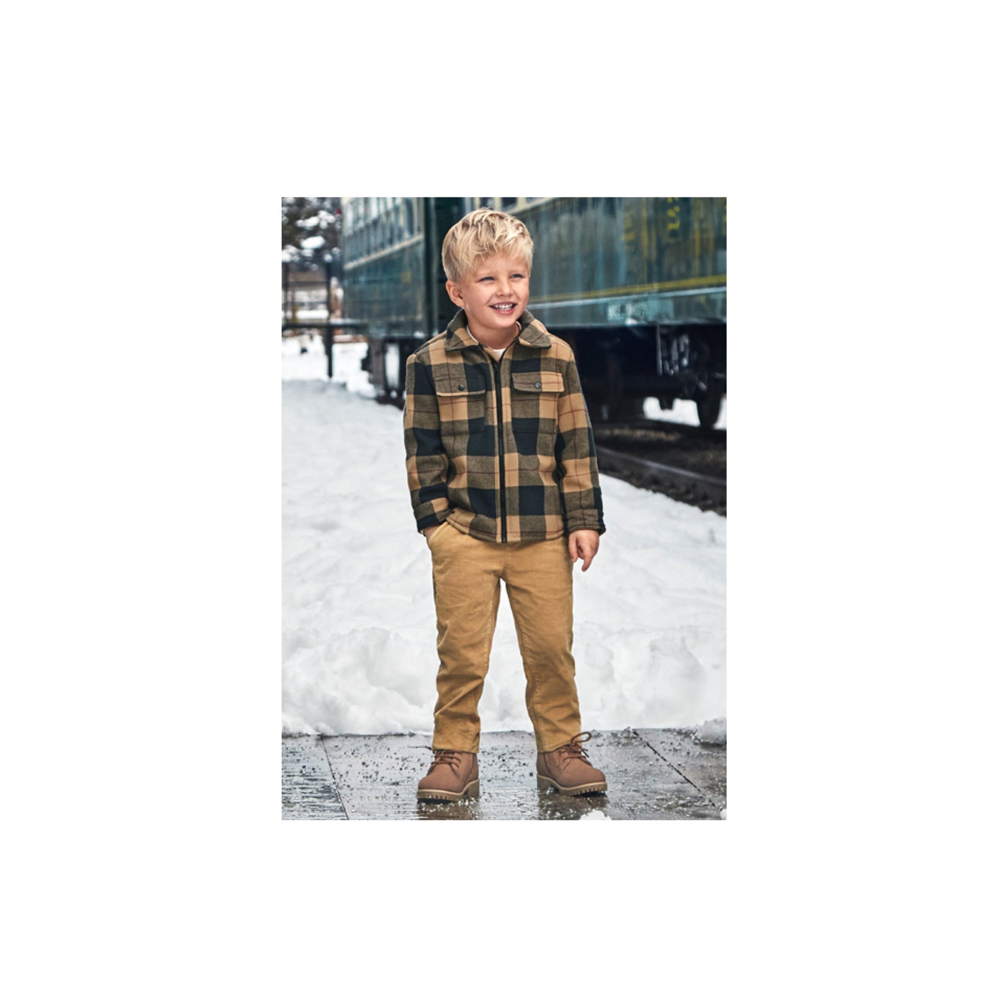 Toffee Cotton Blend Boys Pant