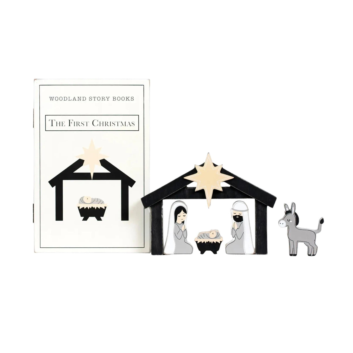 Woodland Story Book Nativity Gift Set