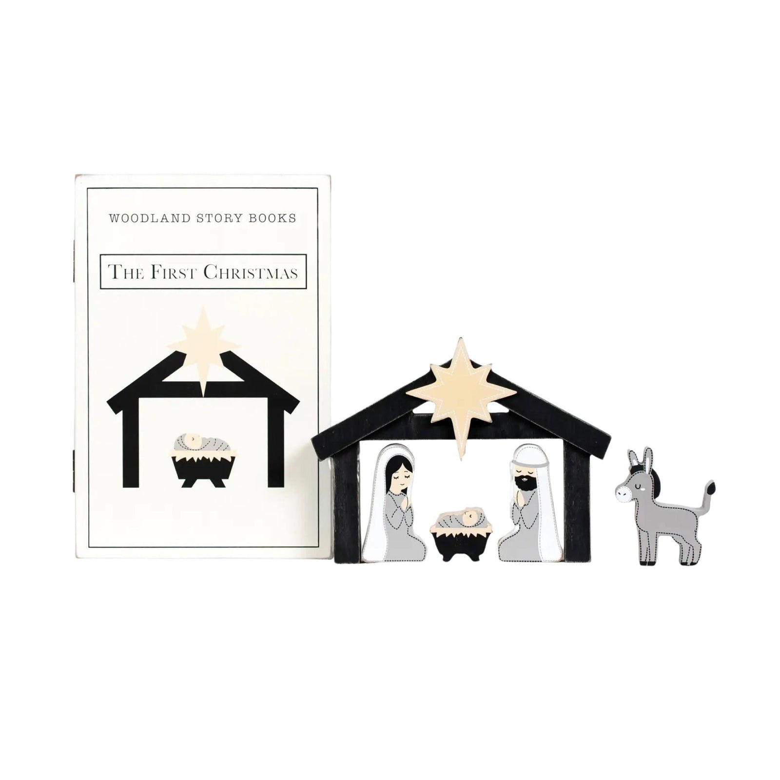 Woodland Story Book Nativity Gift Set