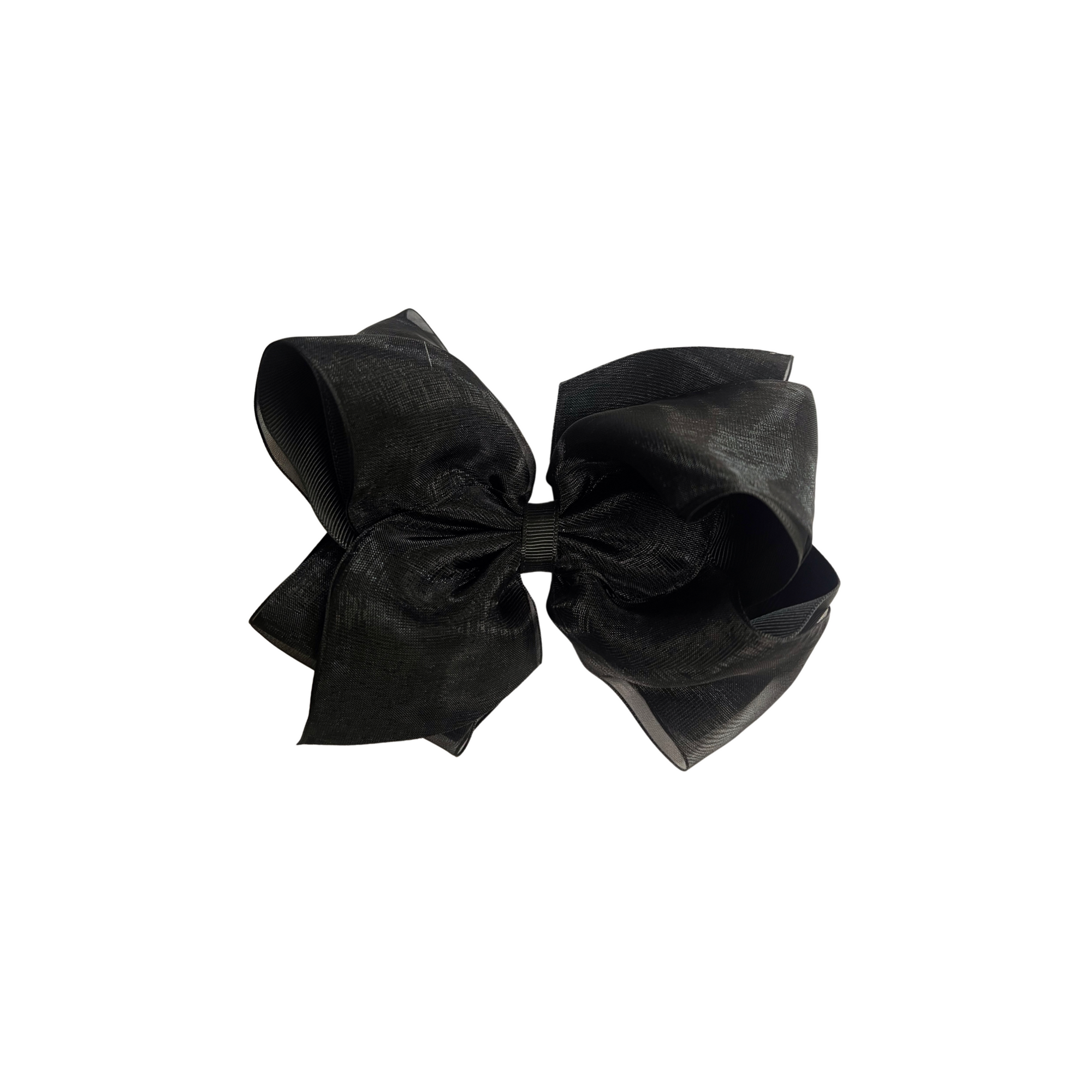 King Grosgrain Organza Overlay Bow