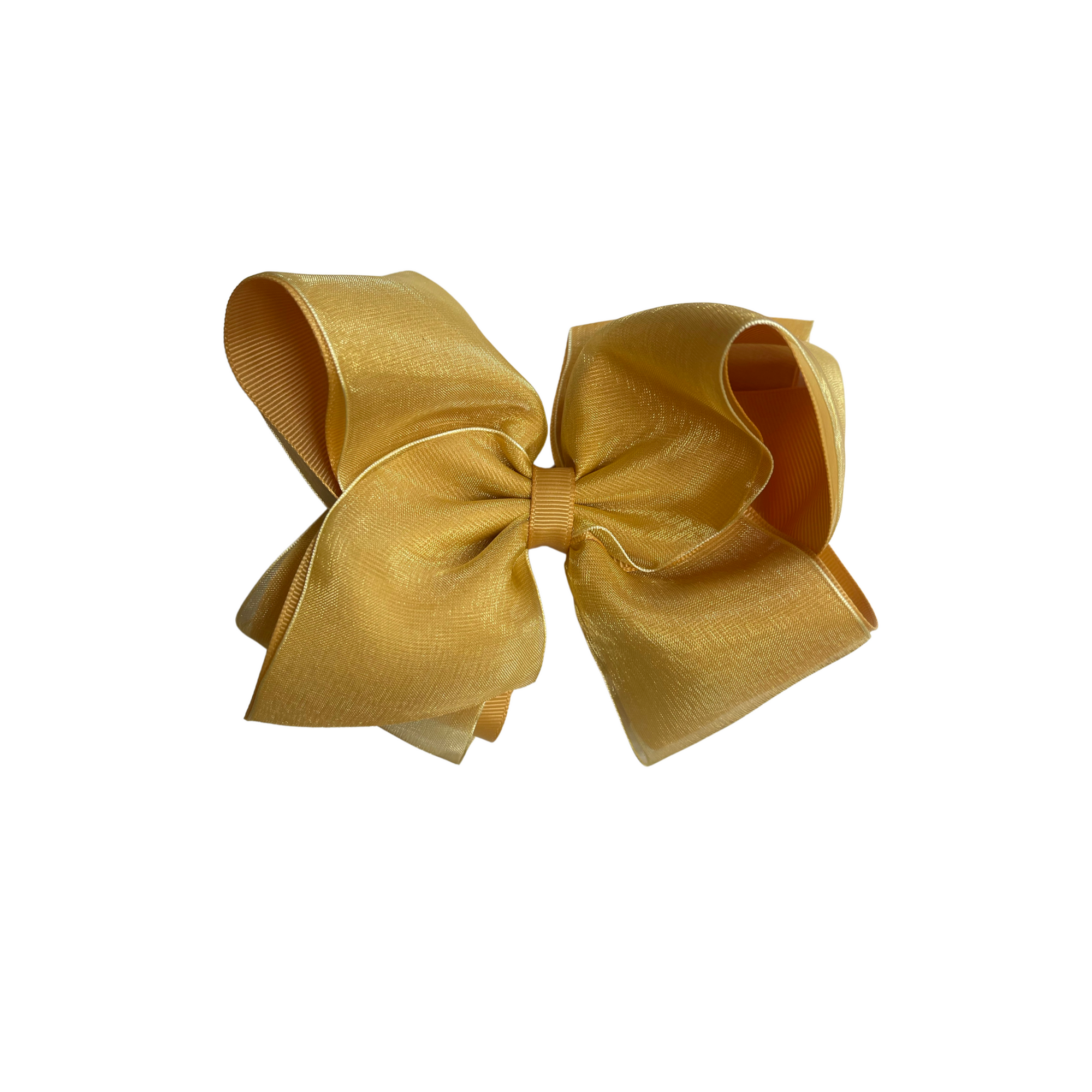 Medium Organza Grosgrain Overlay Bow