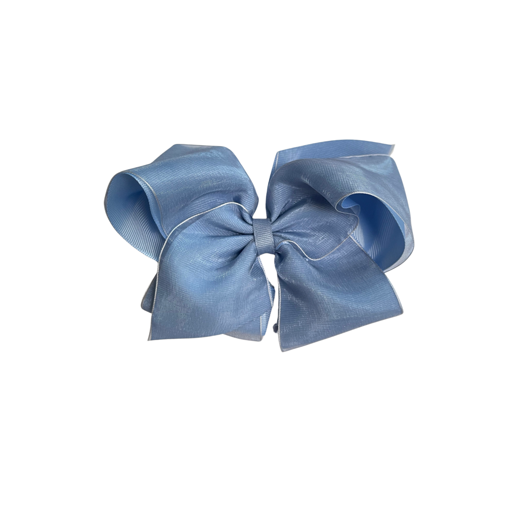 King Grosgrain Organza Overlay Bow