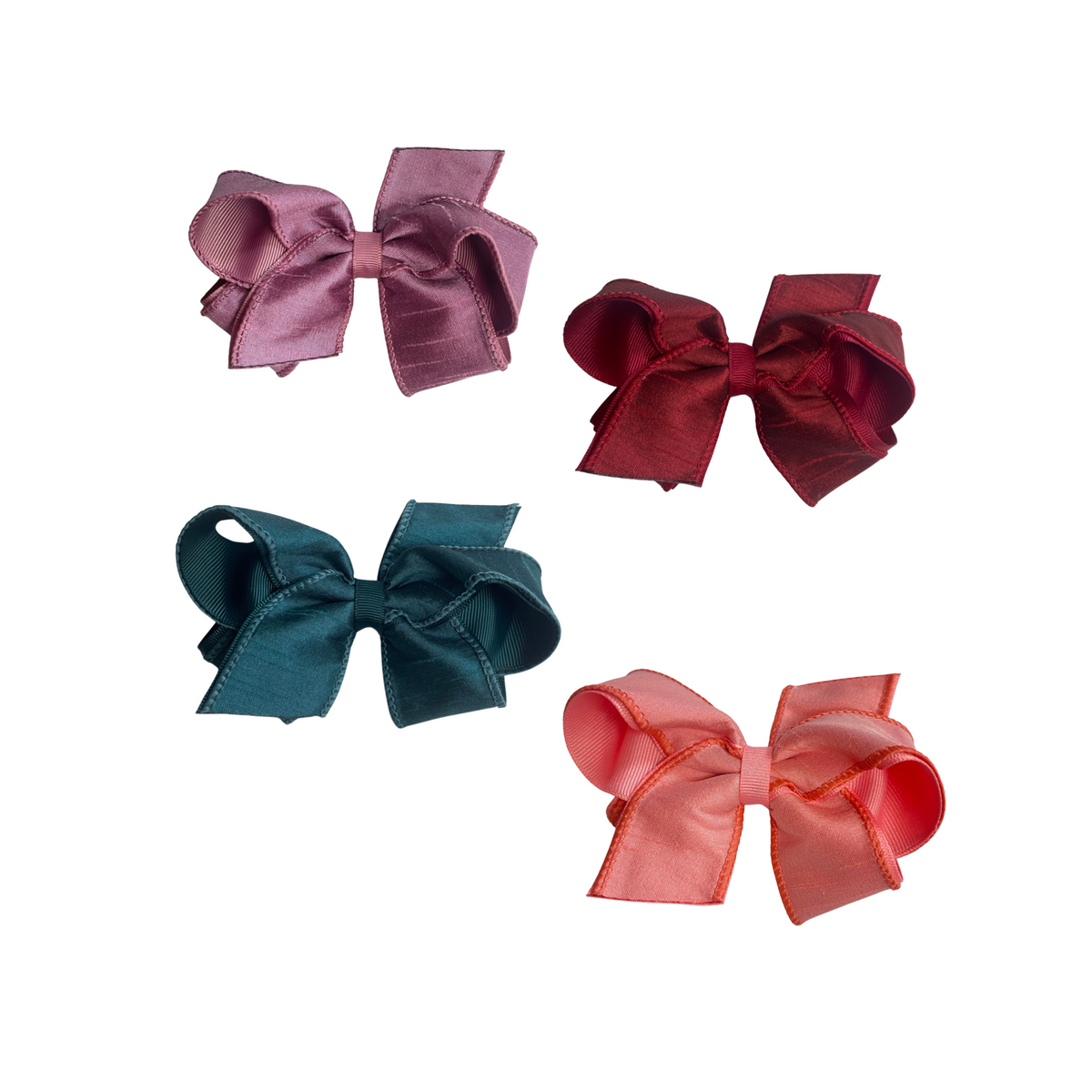 Medium Dupioni Silk Overlay Bow