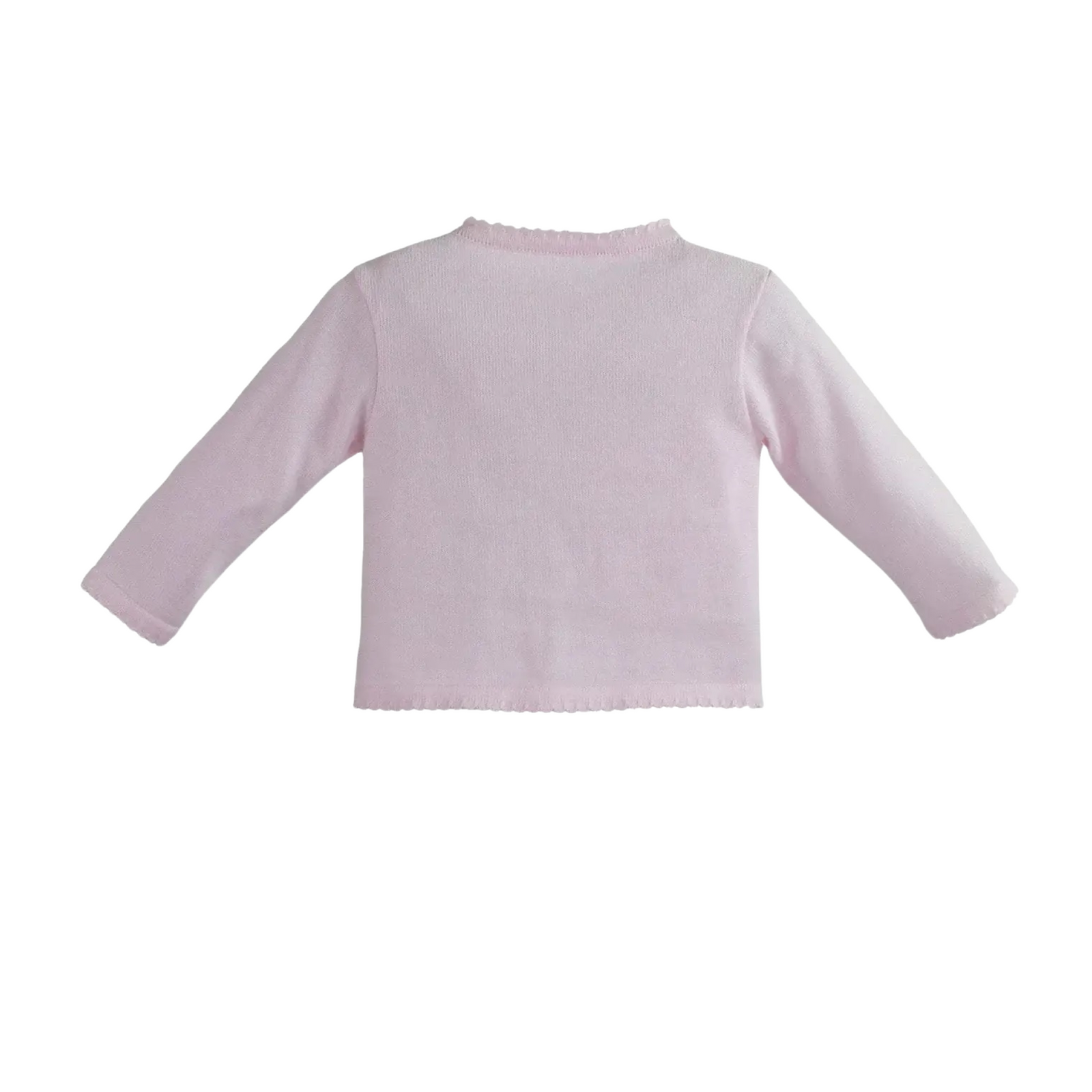 Pink Scalloped Edge Cardigan
