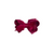 Mini Scallop Velvet Bow